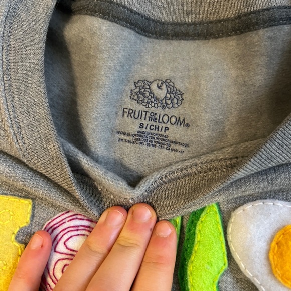 Embroidered sandwich sweatshirt - Picture 4 of 5